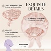 image:imageOLESILK Silk Bonnet for Sleeping Women 22 Momme  100 Mulberry Double Layer Silk Night Sleep Cap Hair Wrap for Hair Care