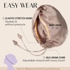 image:imageOLESILK Silk Hair Bonnet for Sleeping Women 100 Mulberry Silk AntiFrizz  22Momme Doublesided Silk for Fine to Medium Curly Wavy Straight Hair Luxurious Overnight Wake up Silky Smooth WashableCamel