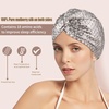 image:imageOLESILK Silk Hair Bonnet for Sleeping Women 100 Mulberry Silk AntiFrizz  22Momme Doublesided Silk for Fine to Medium Curly Wavy Straight Hair Luxurious Overnight Wake up Silky Smooth WashableLetter C