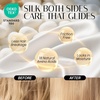 image:imageOLESILK Silk Hair Bonnet for Sleeping Women 100 Mulberry Silk AntiFrizz  22Momme Doublesided Silk for Fine to Medium Curly Wavy Straight Hair Luxurious Overnight Wake up Silky Smooth WashableCamel