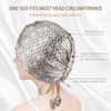 image:imageOLESILK Silk Hair Bonnet for Sleeping Women 100 Mulberry Silk AntiFrizz  22Momme Doublesided Silk for Fine to Medium Curly Wavy Straight Hair Luxurious Overnight Wake up Silky Smooth WashableLetter C