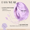 image:imageOLESILK Silk Hair Bonnet for Sleeping Women 100 Mulberry Silk AntiFrizz  22Momme Doublesided Silk for Fine to Medium Curly Wavy Straight Hair Luxurious Overnight Wake up Silky Smooth WashableLavender