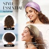 image:imageOLESILK Silk Hair Bonnet for Sleeping Women 100 Mulberry Silk AntiFrizz  22Momme Doublesided Silk for Fine to Medium Curly Wavy Straight Hair Luxurious Overnight Wake up Silky Smooth WashableLight Coffee