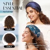 image:imageOLESILK Silk Hair Bonnet for Sleeping Women 100 Mulberry Silk AntiFrizz  22Momme Doublesided Silk for Fine to Medium Curly Wavy Straight Hair Luxurious Overnight Wake up Silky Smooth WashablePattern 6