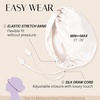 image:imageOLESILK Silk Hair Bonnet for Sleeping Women 100 Mulberry Silk AntiFrizz  22Momme Doublesided Silk for Fine to Medium Curly Wavy Straight Hair Luxurious Overnight Wake up Silky Smooth WashableWhite
