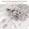 image:imageOLESILK Silk Hair Bonnet for Sleeping Women 100 Mulberry Silk AntiFrizz  22Momme Doublesided Silk for Fine to Medium Curly Wavy Straight Hair Luxurious Overnight Wake up Silky Smooth WashableLetter C
