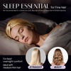 image:imageOLESILK Silk Hair Bonnet for Sleeping Women 100 Mulberry Silk AntiFrizz  22Momme Doublesided Silk for Fine to Medium Curly Wavy Straight Hair Luxurious Overnight Wake up Silky Smooth WashableBlush Pink