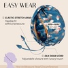 image:imageOLESILK Silk Hair Bonnet for Sleeping Women 100 Mulberry Silk AntiFrizz  22Momme Doublesided Silk for Fine to Medium Curly Wavy Straight Hair Luxurious Overnight Wake up Silky Smooth WashablePattern 6
