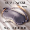 image:imageOLESILK Silk Sleep Mask 100 Mulberry Silk Eye Mask for Sleeping Double Layer Filling and Elastic Strap Travel and Nap Soft Eye Cover Eyeshade with Luxury Bag and Ear Plugs PinkCharcoal