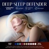 image:imageOLESILK Silk Sleep Mask 100 Mulberry Silk Eye Mask for Sleeping Double Layer Filling and Elastic Strap Travel and Nap Soft Eye Cover Eyeshade with Luxury Bag and Ear Plugs PinkPattern 1