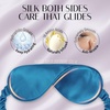 image:imageOLESILK Silk Sleep Mask 100 Mulberry Silk Eye Mask for Sleeping Double Layer Filling and Elastic Strap Travel and Nap Soft Eye Cover Eyeshade with Luxury Bag and Ear Plugs PinkRoyal Blue