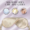 image:imageOLESILK Silk Sleep Mask 100 Mulberry Silk Eye Mask for Sleeping Double Layer Filling and Elastic Strap Travel and Nap Soft Eye Cover Eyeshade with Luxury Bag and Ear Plugs PinkTaupe