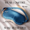 image:imageOLESILK Silk Sleep Mask 100 Mulberry Silk Eye Mask for Sleeping Double Layer Filling and Elastic Strap Travel and Nap Soft Eye Cover Eyeshade with Luxury Bag and Ear Plugs PinkRoyal Blue