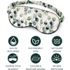 image:imageOLESILK Silk Sleep Mask 100 Mulberry Silk Eye Mask for Sleeping Double Layer Filling and Elastic Strap Travel and Nap Soft Eye Cover Eyeshade with Luxury Bag and Ear Plugs PinkPattern 3