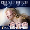 image:imageOLESILK Silk Sleep Mask 100 Mulberry Silk Eye Mask for Sleeping Double Layer Filling and Elastic Strap Travel and Nap Soft Eye Cover Eyeshade with Luxury Bag and Ear Plugs PinkLight Plum