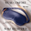 image:imageOLESILK Silk Sleep Mask 100 Mulberry Silk Eye Mask for Sleeping Double Layer Filling and Elastic Strap Travel and Nap Soft Eye Cover Eyeshade with Luxury Bag and Ear Plugs PinkNavy