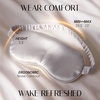 image:imageOLESILK Silk Sleep Mask 100 Mulberry Silk Eye Mask for Sleeping Double Layer Filling and Elastic Strap Travel and Nap Soft Eye Cover Eyeshade with Luxury Bag and Ear Plugs PinkSilver