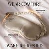 image:imageOLESILK Silk Sleep Mask 100 Mulberry Silk Eye Mask for Sleeping Double Layer Filling and Elastic Strap Travel and Nap Soft Eye Cover Eyeshade with Luxury Bag and Ear Plugs PinkTaupe