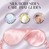 image:imageOLESILK Silk Sleep Mask 100 Mulberry Silk Eye Mask for Sleeping Double Layer Filling and Elastic Strap Travel and Nap Soft Eye Cover Eyeshade with Luxury Bag and Ear Plugs PinkPink