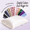 image:imageOLESILK Toddler 100 Mulberry Silk Pillowcase Zipper 13x 18 Ivory  Both Sides 19 Momme Pure Natural Silk Smooth Soft and Breathable for Baby Girls and Boys Hair and Skin Care Travel SizeIron Grey