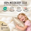 image:imageOLESILK Toddler 100 Mulberry Silk Pillowcase Zipper 13x 18 Ivory  Both Sides 19 Momme Pure Natural Silk Smooth Soft and Breathable for Baby Girls and Boys Hair and Skin Care Travel SizeTaupe