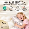 image:imageOLESILK Toddler 100 Mulberry Silk Pillowcase Zipper 13x 18 Ivory  Both Sides 19 Momme Pure Natural Silk Smooth Soft and Breathable for Baby Girls and Boys Hair and Skin Care Travel SizeSilver Grey