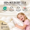 image:imageOLESILK Toddler 100 Mulberry Silk Pillowcase Zipper 13x 18 Ivory  Both Sides 19 Momme Pure Natural Silk Smooth Soft and Breathable for Baby Girls and Boys Hair and Skin Care Travel SizeIvory