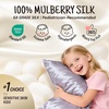 image:imageOLESILK Toddler 100 Mulberry Silk Pillowcase Zipper 13x 18 Ivory  Both Sides 19 Momme Pure Natural Silk Smooth Soft and Breathable for Baby Girls and Boys Hair and Skin Care Travel SizeIron Grey