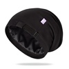 image:imageOLESILK 100 Mulberry Silk Bonnet for Sleeping Women Hair Wrap for Curly Hair Care Real Silk Not Satin PinkBlack
