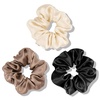 image:imageOLESILK 100 Mulberry Silk Scrunchies for Women Hair Ties No Damage 3 Pack  Smooth Glide SleepReady Tames Frizz Wakes Sleek  On Curly Wavy Fine amp Straight  Softer Overnight Gentle Secure Hold3pcs  BlackCamelLight Champagne