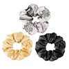 3pcs  Black-Gold-Black and White Floral
