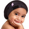 image:imageOLESILK Silk Baby Bonnet 612 Months 100 Mulberry Silk amp Modal AntiFrizz for Curly Hair Adjustable Fit Growing ToddlerBlack