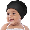 image:imageOLESILK Silk Baby Bonnet for 06 Months  100 Mulberry Silk Toddler Hair Bonnet Adjustable Night Cap for SleepingBlack