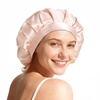 image:imageOLESILK Silk Bonnet for Sleeping Women 22 Momme  100 Mulberry Double Layer Silk Night Sleep Cap Hair Wrap for Hair Care