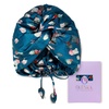 image:imageOLESILK Silk Hair Bonnet for Sleeping Women 100 Mulberry Silk AntiFrizz  22Momme Doublesided Silk for Fine to Medium Curly Wavy Straight Hair Luxurious Overnight Wake up Silky Smooth WashablePattern 6