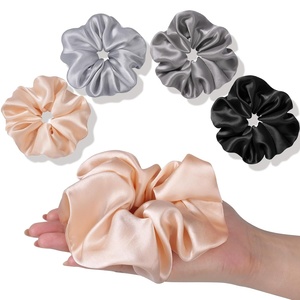 image:imageOLESILK 100 Mulberry Large Silk Scrunchies for Hair Care 2 Pack  Oversized for Women amp Girls Long Thick Curly Braids Hair Soft Smooth for No Damage Hair Care While Sleeping and DailyMulticolored2