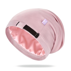 image:imageOLESILK 100 Mulberry Silk Bonnet for Sleeping Women Hair Wrap for Curly Hair Care Real Silk Not Satin PinkPink