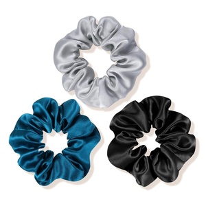 image:imageOLESILK 100 Mulberry Silk Scrunchies for Women Hair Ties No Damage 3 Pack  Smooth Glide SleepReady Tames Frizz Wakes Sleek  On Curly Wavy Fine amp Straight  Softer Overnight Gentle Secure HoldRoyalblue