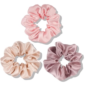 image:imageOLESILK 100 Mulberry Silk Scrunchies for Women Hair Ties No Damage 3 Pack  Smooth Glide SleepReady Tames Frizz Wakes Sleek  On Curly Wavy Fine amp Straight  Softer Overnight Gentle Secure Hold3pcs  PinkLight PlumCo Co