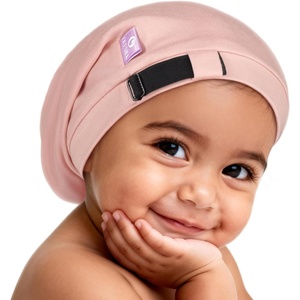 image:imageOLESILK Silk Baby Bonnet 612 Months 100 Mulberry Silk amp Modal AntiFrizz for Curly Hair Adjustable Fit Growing ToddlerPink