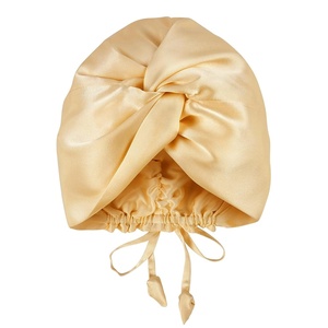image:imageOLESILK Silk Hair Bonnet for Sleeping Women 100 Mulberry Silk AntiFrizz  22Momme Doublesided Silk for Fine to Medium Curly Wavy Straight Hair Luxurious Overnight Wake up Silky Smooth WashableChampagne Gold