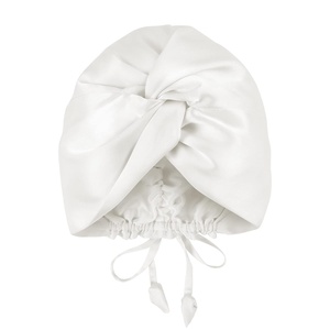 image:imageOLESILK Silk Hair Bonnet for Sleeping Women 100 Mulberry Silk AntiFrizz  22Momme Doublesided Silk for Fine to Medium Curly Wavy Straight Hair Luxurious Overnight Wake up Silky Smooth WashableWhite