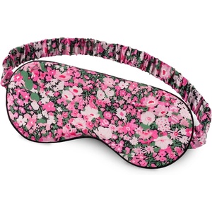 image:imageOLESILK Silk Sleep Mask 100 Mulberry Silk Eye Mask for Sleeping Double Layer Filling and Elastic Strap Travel and Nap Soft Eye Cover Eyeshade with Luxury Bag and Ear Plugs PinkPattern 2