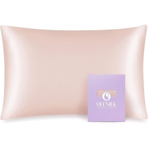 image:imageOLESILK Toddler 100 Mulberry Silk Pillowcase Zipper 13x 18 Ivory  Both Sides 19 Momme Pure Natural Silk Smooth Soft and Breathable for Baby Girls and Boys Hair and Skin Care Travel SizePlum